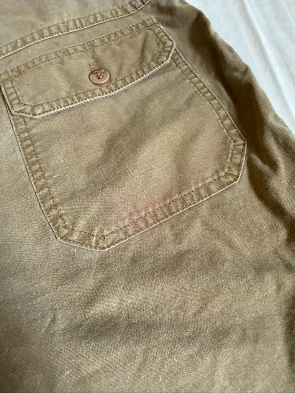 VTG 80s Banana Republic Travel Safari Cargo Shorts 29 British Hong Kong Khaki - Picture 6 of 8